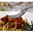 thumbnail image 3 of Sporks Juego de 4 tenedores de acero inoxidable 18/10 de 1,6 pulgadas de ancho para uso diario, utensilios para acampar con mochila, juego de cubiertos resistentes para ensalada de espagueti y, 3 of 8