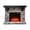Brown, variant on 44 Inch Electric Fireplace Mantel - Faux Brick Gray with Adjustable Flame Settings