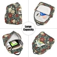 thumbnail image 5 of FORMRS Mini Backpack Purse for Women Travel Daypack Casual Shoulder Bag, Christmas Blooms, 5 of 7