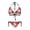 Christmas Santa & Snowman Print, variant on Women's Christmas Reindeer Halter Bikini Set Two Piece Triangle Swimsuit with Snowflake Print Perfect for Tropical Holiday & Pool Party