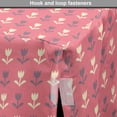 thumbnail image 4 of Floral Dog Crate Cover, Cream and Purple Tulip Flowers Repetitive Pattern Romantic Spring Design, Easy to Use Pet Kennel Cover for Dogs, 35" x 23" x 27", Purple Cream Pale Pink, by Ambesonne, 4 of 6