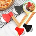 thumbnail image 2 of Stainless Steel Pizza Cutter Round Axe Pizza Cutter Pizza Cutter Wheel With Cover Handheld Food Slicer For Home Restaurant Round Axe Pizza Cutter Pizza Cutter, 2 of 7