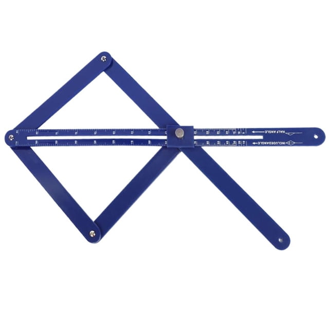 Premium Multi-Angle Measuring Tool for Woodworking - Adjustable Goniometer Ruler for Precise Angle Cutting, Diagonal & Corner Measurement
