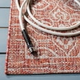 thumbnail image 4 of Safavieh Courtyard Amber Damask Indoor/Outdoor Area Rug, Rust/Light Gray, 5'3" x 7'7", 4 of 9