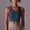 #0493-Blue, variant on Womens Fixed Cup Wireless No Underwire Bras Push Up Supportive Tshirt Seamless Comfortable Full Coverage Bralettes