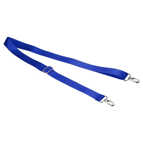 Correa de hombro Uxcell de 59", ancho de 0.98" correa de nylon ajustable de reemplazo con ganchos giratorios de metal, azul oscuro