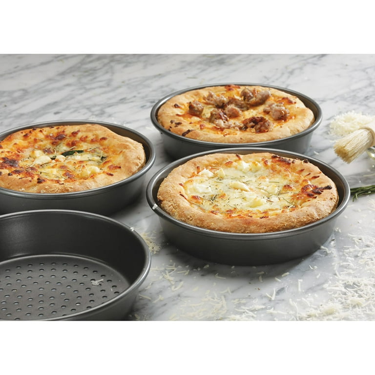 New Star Foodservice 50479 Deep Pizza Tray Pan Gripper Holder, 8, Sil