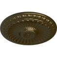 thumbnail image 3 of Ekena Millwork 11 1/4"OD x 1 1/8"P Linus Ceiling Medallion, Hand-Painted Brass, 3 of 6