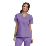 Landau Women's V-Neck Tunic Scrub Top, Style 8219