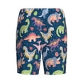 thumbnail image 2 of Lsque Dinosaur Mens Sleep Pajama Shorts,Short Pajama Pants, Cotton Ultra-Soft Knit-Small, 2 of 9