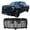 Gloss Black, variant on Ikon Motorsports Front Bumper Grille Compatible with 2022-2024 GMC Sierra 1500 Denali Style Chrome Replacement Front Bumper Hood Grill W/o Emblem 1Piece