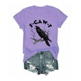 thumbnail image 2 of Bovemsi Crow Graphic T Shirt For Men Women Cotton T Shirts, 2 of 5