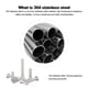 thumbnail image 4 of Tornillo hexagonal exterior de acero inoxidable DIN933 304 M-4 * 20 CACAGOO Tornillo, 4 of 7
