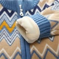 thumbnail image 4 of Paokuoon Kids Sweaters 1-10 Years Boys Fleece Knitted Winter Sweater Thickened and Warm, 4 of 9