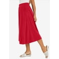 thumbnail image 3 of Jessica London Women's Plus Size Soft Ease Midi Skirt, 3 of 6