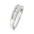 thumbnail image 3 of Ross-Simons 0.50 ct. t.w. Baguette and Round Diamond Ring in Sterling Silver, Women's, Adult, 3 of 5