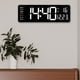 thumbnail image 5 of Reloj de pared grande de 15 pulgadas temperatura silenciosa moderna con relojes de calendario función de memoria decoración de dormitorio de Macarena Reloj de pared digital, 5 of 8