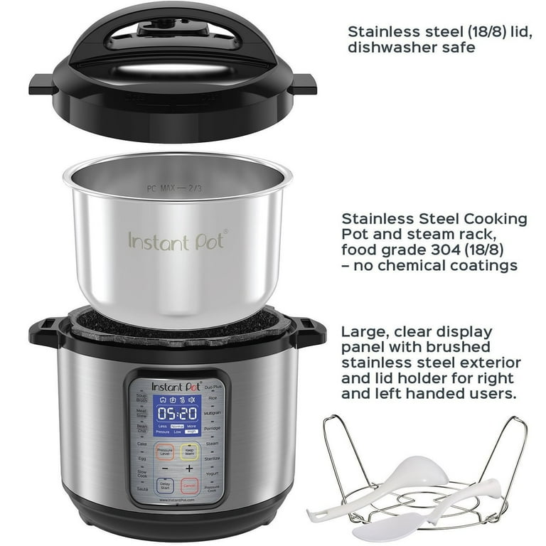 Instant Pot DUO Plus 6qt 9 in 1 Multi Use Programmable Slow Cooker