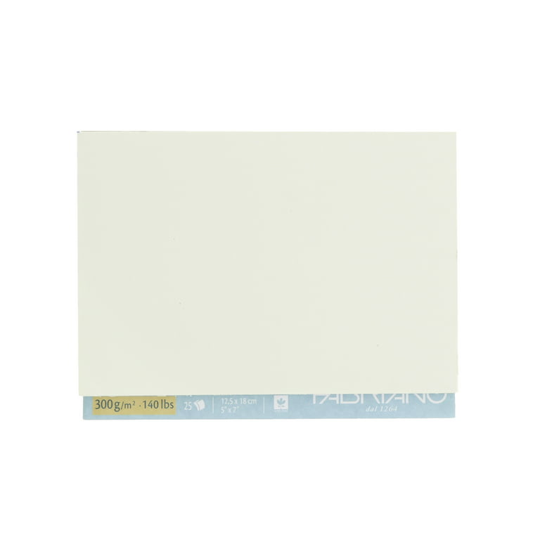 Fabriano Artistico Watercolor Block, 5 x 7, Extra White Cold Press 140lbs