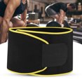 thumbnail image 1 of Ceinture de tailleur de taille, ceinture d'entraîneur de taille confortable pratique pour le fitness pour le yoga pour les sports en noir jaune, 1 of 7