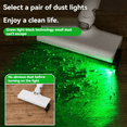 thumbnail image 4 of 2X Support d'Affichage de Poussière pour Aspirateur Vertical Rechargeable avec Lumière DEL, Lumière Verte Universelle, 2X Lumière DEL pour Aspirateur 2X Câble usb 2X Trousse d'Accessoires de Montage, Noir, 4 of 7