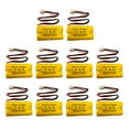 thumbnail image 1 of 2.4V 600MAH NiCd Exit Sign Emergency Light Battery Replacement (10 Pack) Yellow, 1 of 4