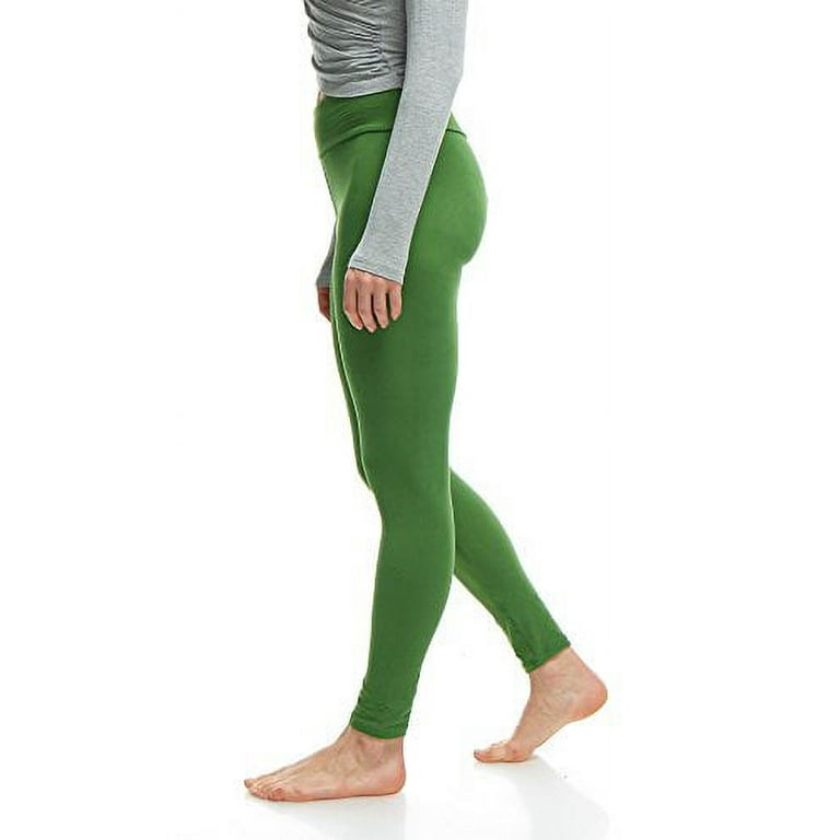 LMB Lush Moda Leggings for Women with Comfortable Yoga Waistband - Buttery  Soft in Many of Colors - fits X-Large to 3X-Large, Olive