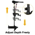 "Electric Costway 55lbs Freshwater Transom Mounted Trolling Motor for