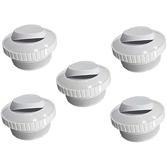 PoolSupplyTown Pool Spa Slotted Opening Hydrostream Return Jet Fitting with -/2" Inch  Thread Replace Hayward SP1419A (5 Pack)