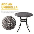 thumbnail image 2 of Withniture Round Patio Dining Table Outdoor Table 36" Bistro Table Bronze, 2 of 11