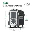 thumbnail image 5 of Little Cottage Co. 4x6 Gambrel Barn Coop, Outdoor Wood Chicken Coop Do-It-Yourself Panelized Kit, 5 of 10