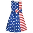thumbnail image 2 of Sunny Fashion Girls Dress American Flag National Day Party Dress 4 Years, 2 of 12