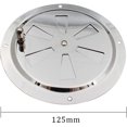 thumbnail image 2 of Rejilla de ventilación redonda, abertura de ventilación ajustable de acero inoxidable, entrada y salida de aire de 125 mm. JAMW Sencillez, 2 of 5