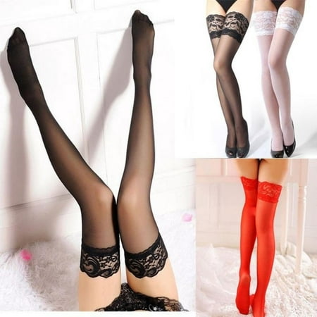 Lace Mesh Lingerie Garter Belt Fishnet Thigh High tights body stockings (Best Tights To Wear With Dress)