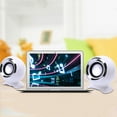 thumbnail image 6 of shyuyusa USB Computer Speakers for Desktop PC | Portable Plug-N-Play Laptop Speakers with Dynamic RGB Light, Ultra-Clear Sound, Loud Volume, Deep Bass, Touch Control, Compatible with Windows, 6 of 8