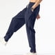 thumbnail image 3 of Pantalones largos para hombre, de color liso, con bolsillo y cordón, informales, juveniles, versátiles, deportivos, de gran tamaño., 3 of 7