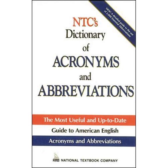 Pre-Owned NTC's Dictionary of Acronyms and Abbreviations (Paperback) 0844253766 9780844253763