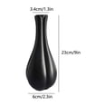 thumbnail image 3 of Home Decor Vase， Large Plastic Vase For Dried Arrangements， Round Bowl Vase For Coffee Table， Faux Ceramic Vase For Pampas And Stems， Decorative Centerpiece For Living Room, 3 of 6