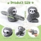 thumbnail image 2 of Pulseras de peluche Liliful con forma de perezoso de peluche, 20 cm, paquete de 8, 2 of 6