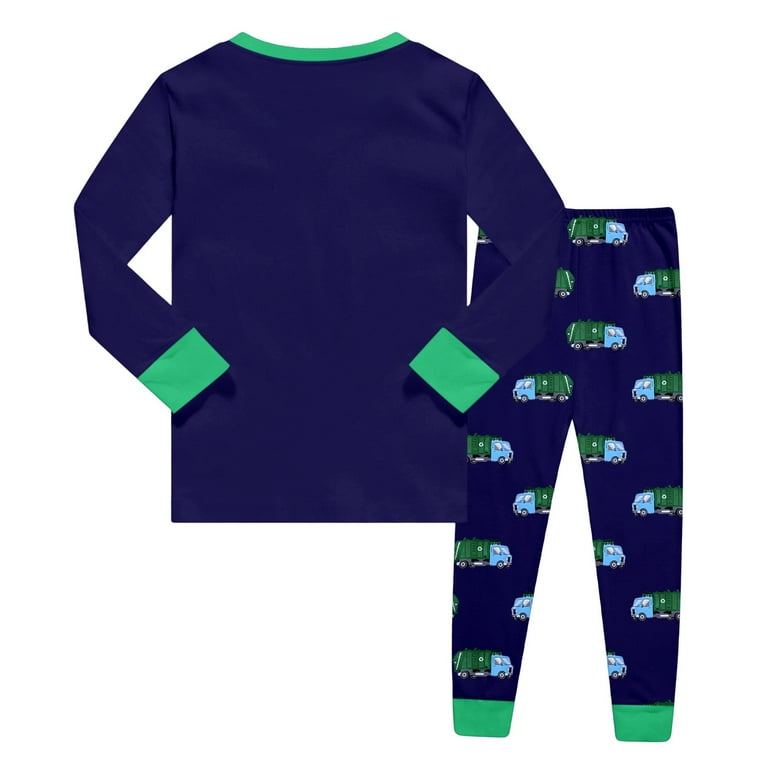 Glisme Pack Boys Pajamas Set Long Sleeve Sleepwear With Cartoon