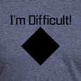 thumbnail image 3 of CafePress - Im Difficult Black T Shirt - Mens Tri-blend T-Shirt, 3 of 4