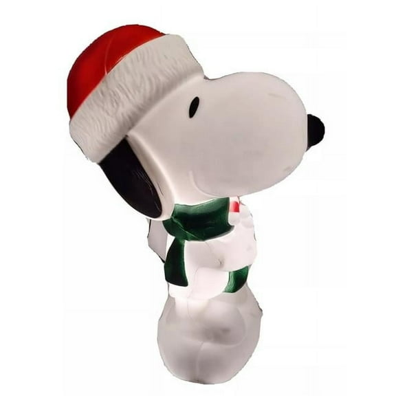 Gemmy Industries 130675 24 in. Christmas Lighted Blow Mold Yard Display with Candy Cane - White - Medium