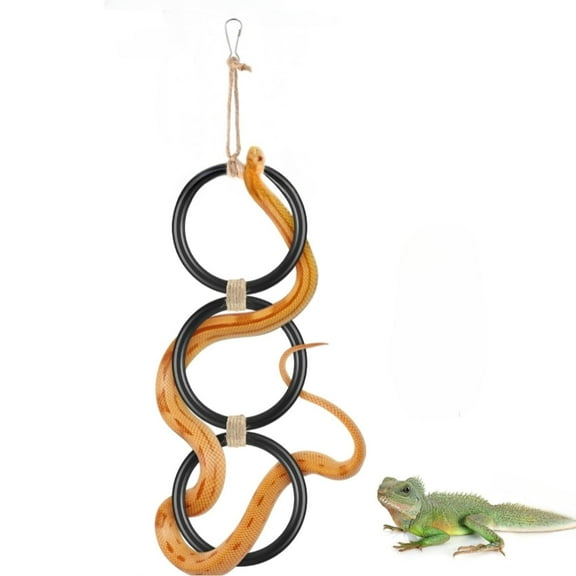 Snake Enrichment Climbing Ball Python Tank Accessories Black 4.3×16.9in