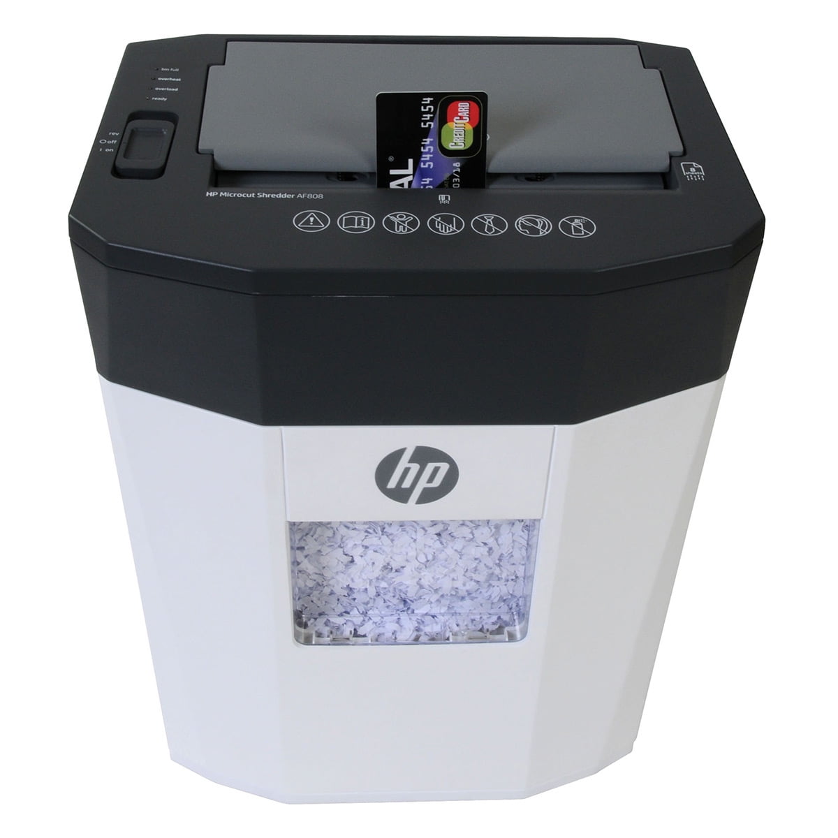 HP MC83 8-Sheet Microcut Paper Shredder with Slide Top - 20737095