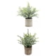 thumbnail image 1 of 2 piezas de plantas artificiales en maceta para decoración del hogar y bodas Romero+Eucalipto Pequeño, 1 of 9