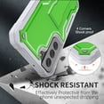 thumbnail image 6 of FITO For Samsung Galaxy S22 Case, Phone Case with Screen Protector and Kickstand (Green), 6 of 8
