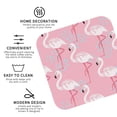 thumbnail image 4 of Kll Square Drink Coasters Set Of 4,Pu Leather Absorbent Coasters Set Decorative Coffee Cup Coasters Housewarming Gift For Home Decor-Pink Flamingo, 4 of 9