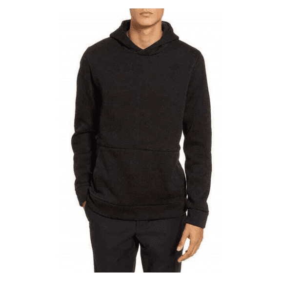 $79.50 CALIBRATE ,Fleece Pullover Hoodie, BLACK.Size L