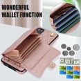 thumbnail image 6 of for Samsung Galaxy S20 Back Case, Luxury Ultra Slim Shockproof PU Leather Card Slots Kickstand Magnetic Snap Shoulder Strap & Wristlet RFID Blocking Cover for Samsung Galaxy S20, Rosegold, 6 of 9