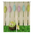 thumbnail image 1 of Cortina japonesa Noren ABPHQTO Arte Huevos de Pascua colgando en la cerca 105x120 cm, 1 of 1